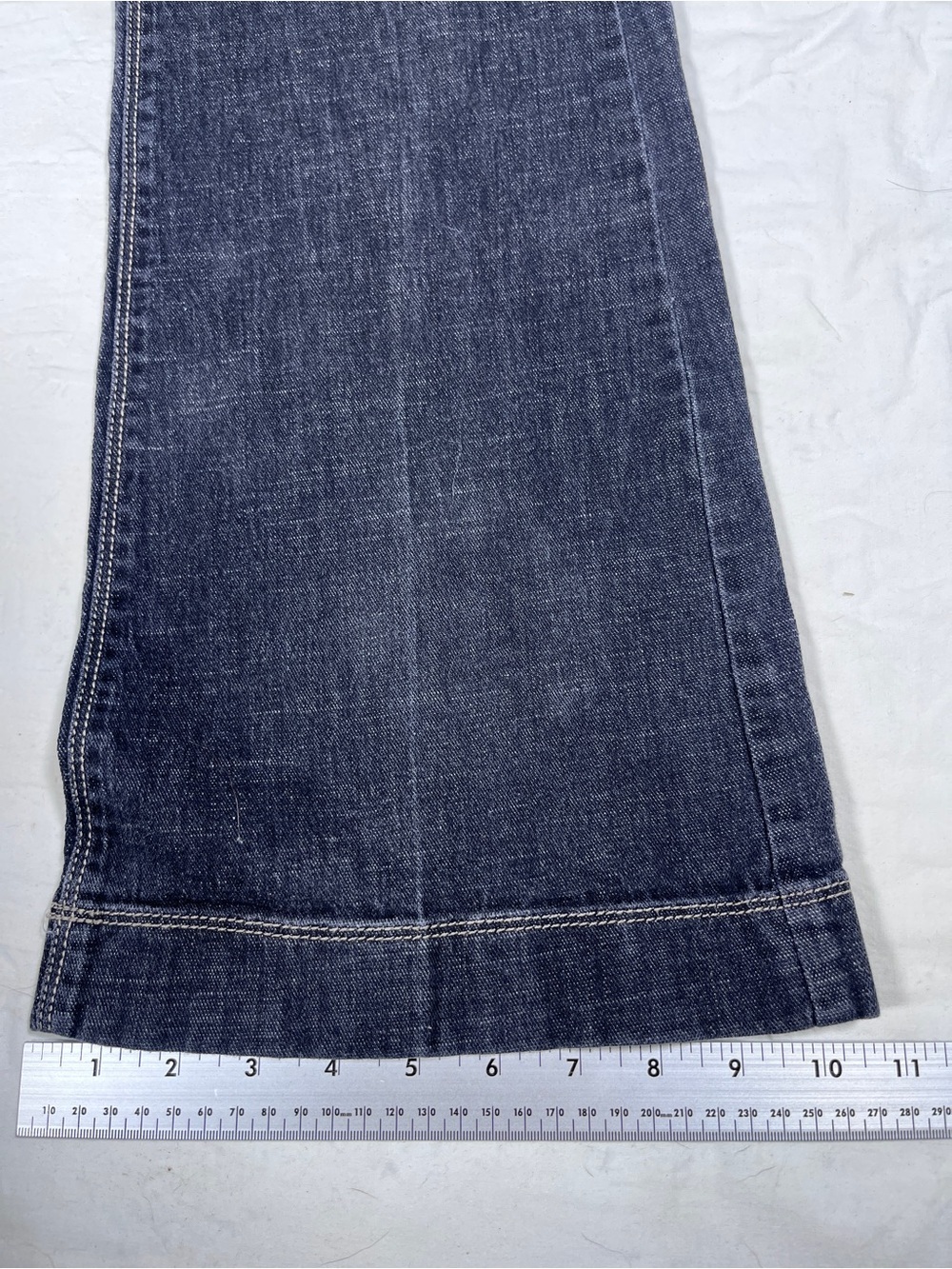 White House Black Market Blanc Flare Jeans Black Dark Wash Woman’s Size 4S - Picture 11 of 15